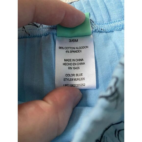 Disney Baby Unisex Blue Stitch & Angel Sweatshirt Sweatpants Set - Picture 6 of 7